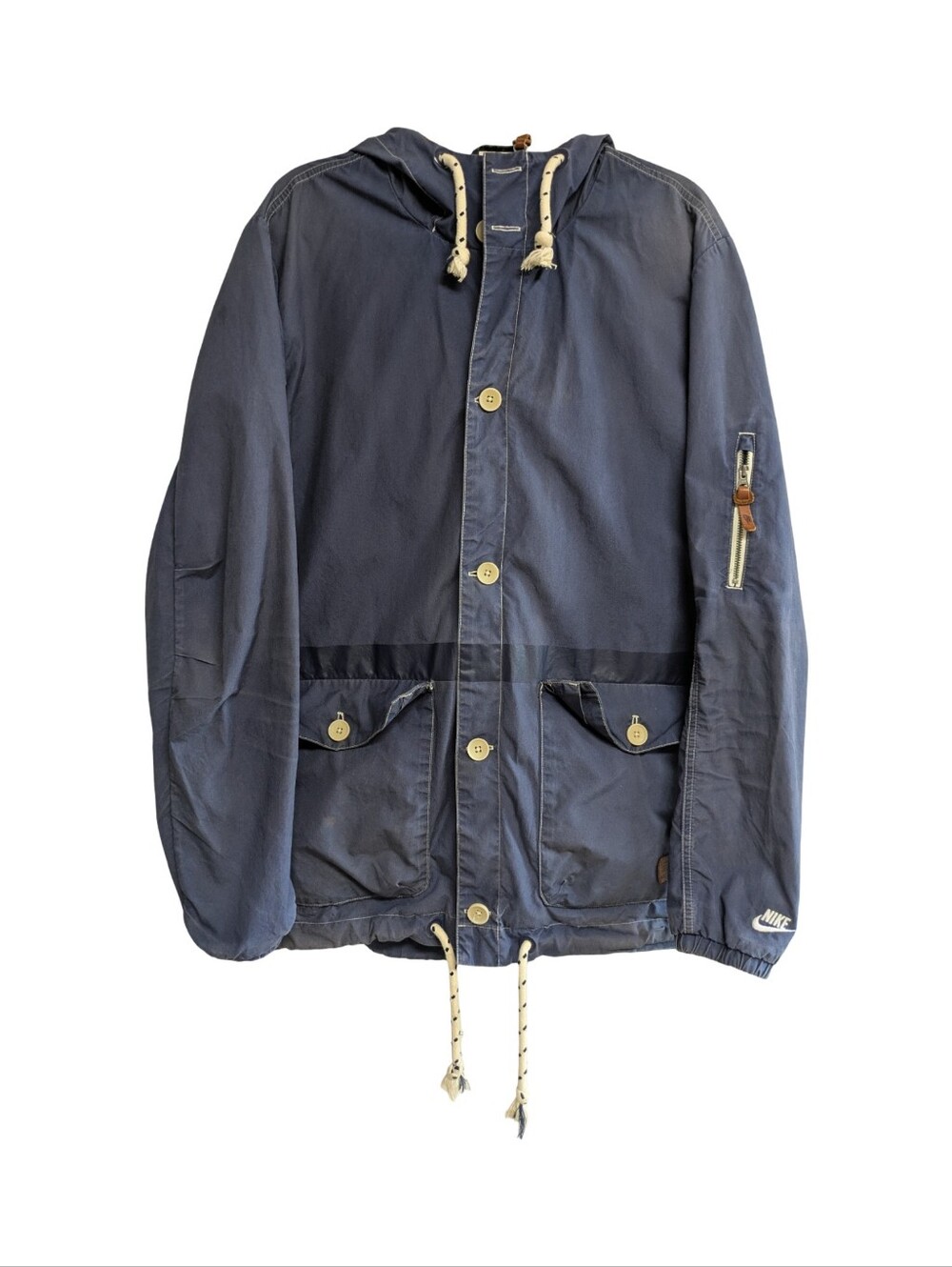 Nike Retro Waxed Cotton Canvas Fishmancore Outdoor Jacket Size Medium
